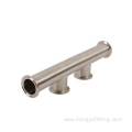 SS304 Sanitary Stainless Steel Tri Clamp Manifold Fitting